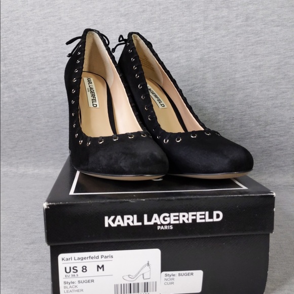 2x 👯‍♀️Host Pick⚡️Karl Lagerfeld Suger Block Pumps - Picture 9 of 15